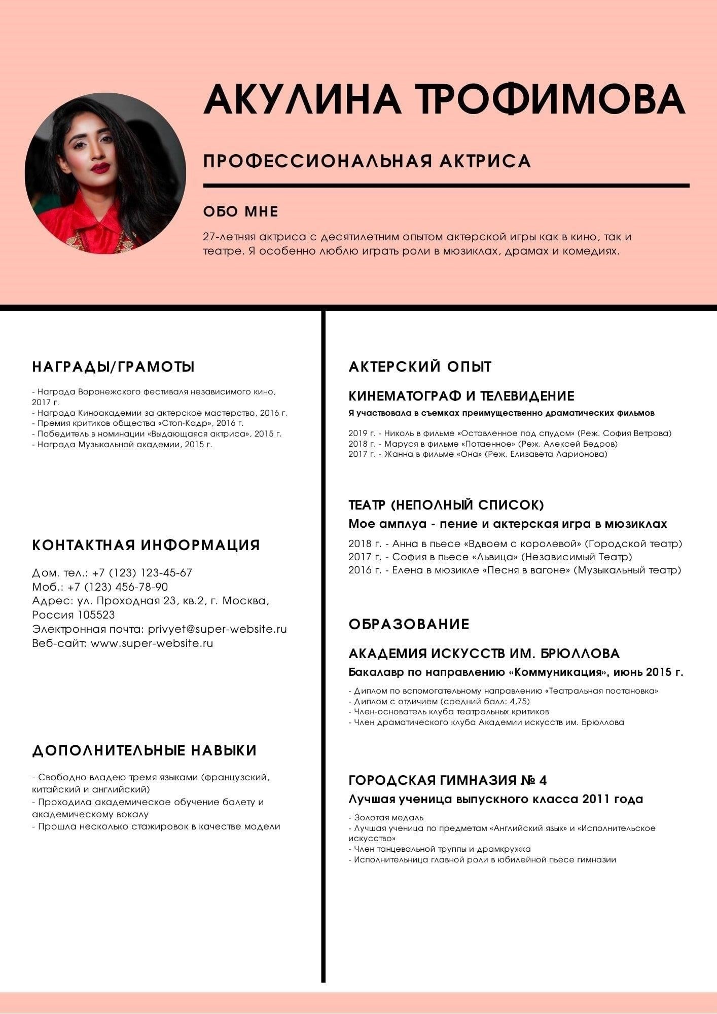 Что включить в описание при отсутствии профессиональной биографии